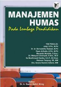 Image of Manajemen Humas : Pada Lembaga Pendidikan